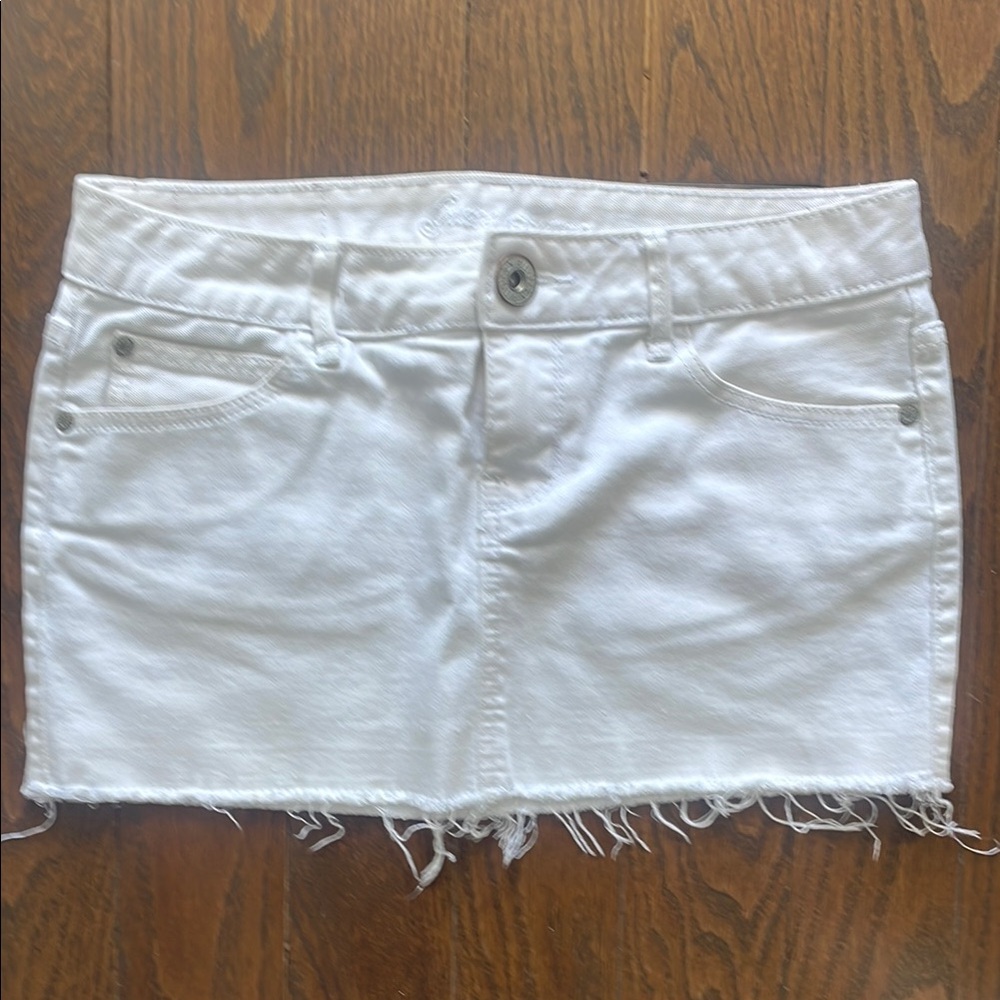 Guess White Mini Skirt Resort Wear